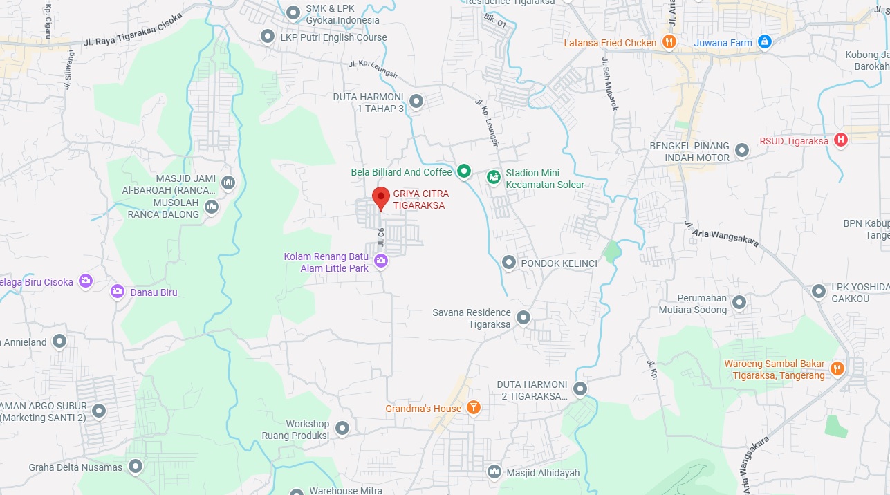 griya citra tigaraksa lokasi
